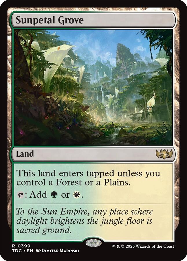 Sunpetal Grove [Tarkir: Dragonstorm Commander] | Chromatic Games