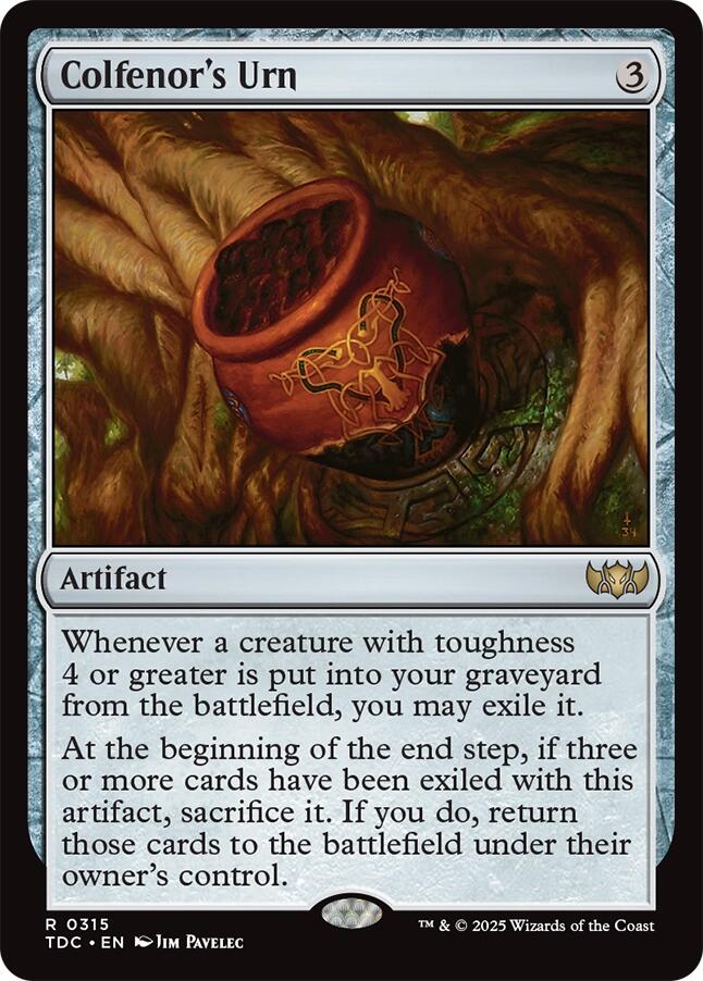 Colfenor's Urn [Tarkir: Dragonstorm Commander] | Chromatic Games