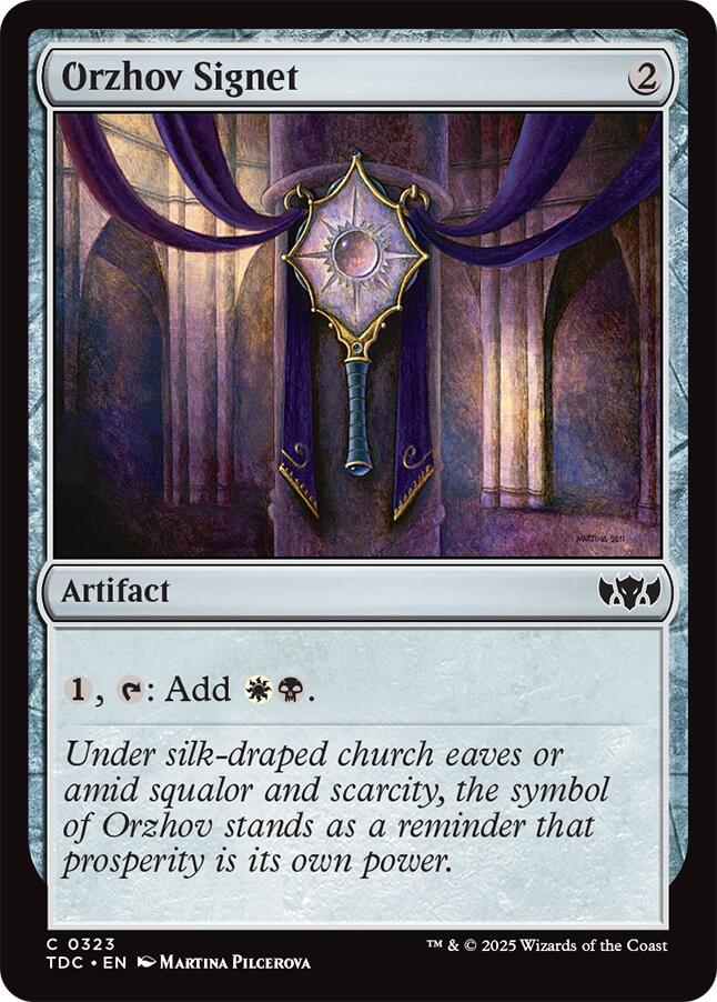 Orzhov Signet [Tarkir: Dragonstorm Commander] | Chromatic Games