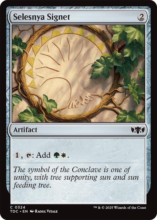 Selesnya Signet [Tarkir: Dragonstorm Commander] | Chromatic Games