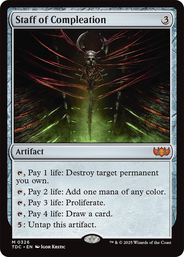 Staff of Compleation [Tarkir: Dragonstorm Commander] | Chromatic Games