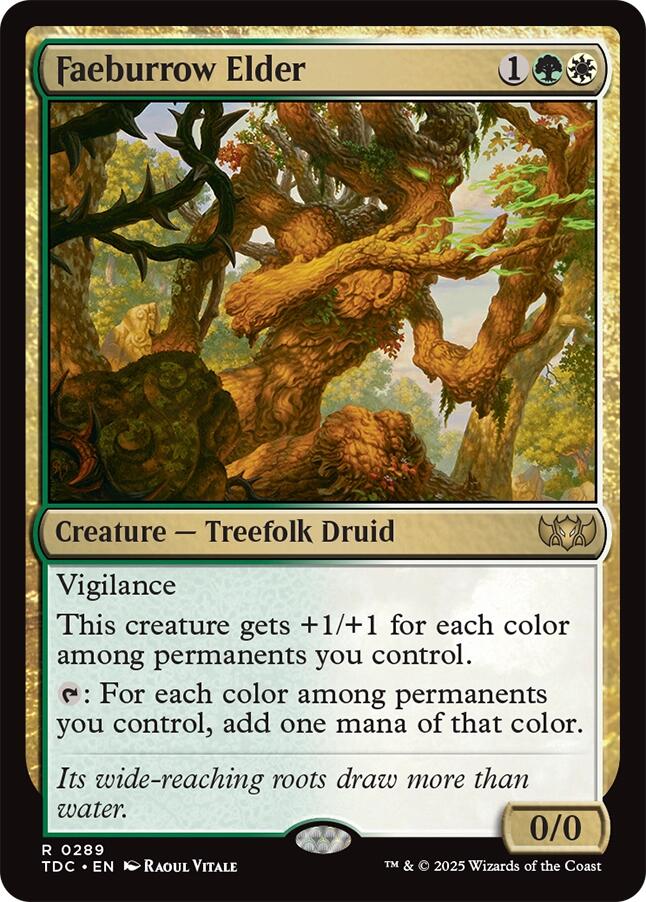 Faeburrow Elder [Tarkir: Dragonstorm Commander] | Chromatic Games