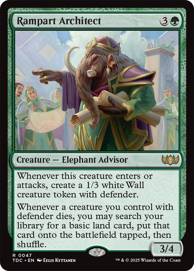 Rampart Architect [Tarkir: Dragonstorm Commander] | Chromatic Games