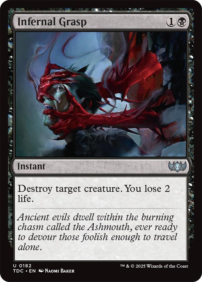 Infernal Grasp [Tarkir: Dragonstorm Commander] | Chromatic Games