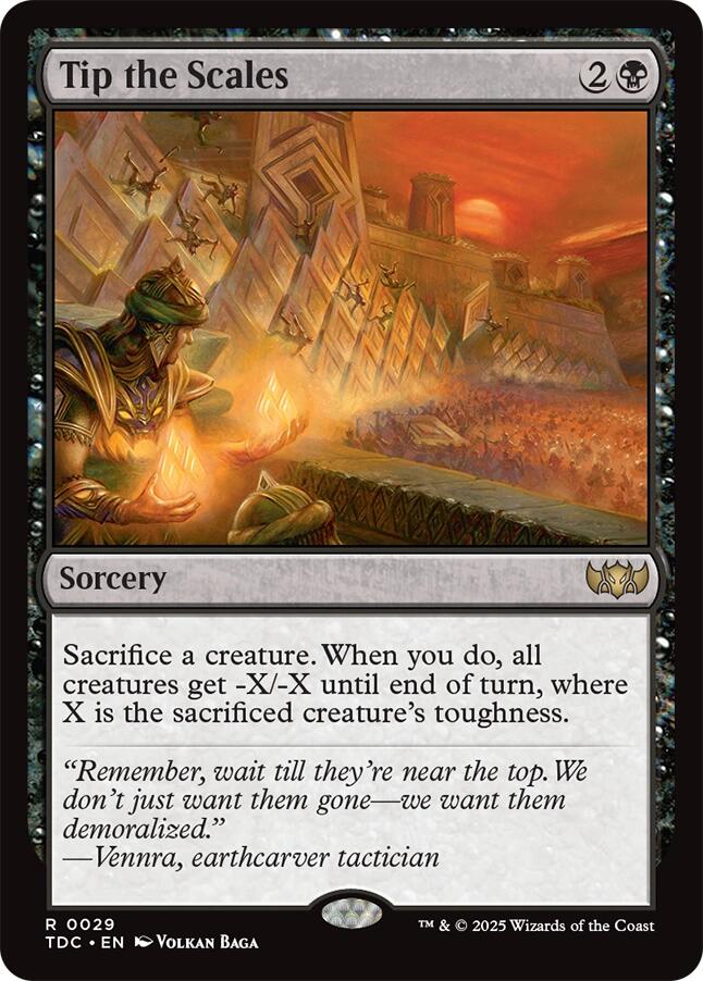 Tip the Scales [Tarkir: Dragonstorm Commander] | Chromatic Games