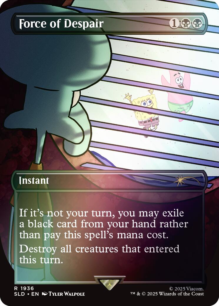 Force of Despair (Rainbow Foil) [Secret Lair Drop Series] | Chromatic Games