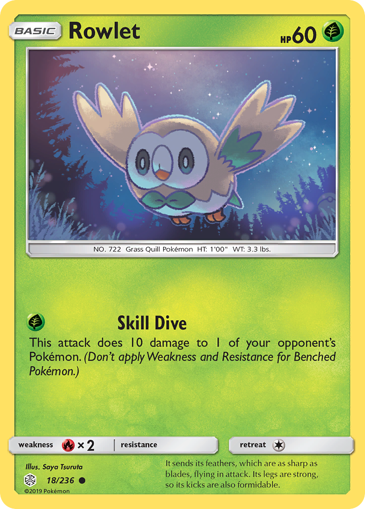 Rowlet (18/236) [Sun & Moon: Cosmic Eclipse] | Chromatic Games