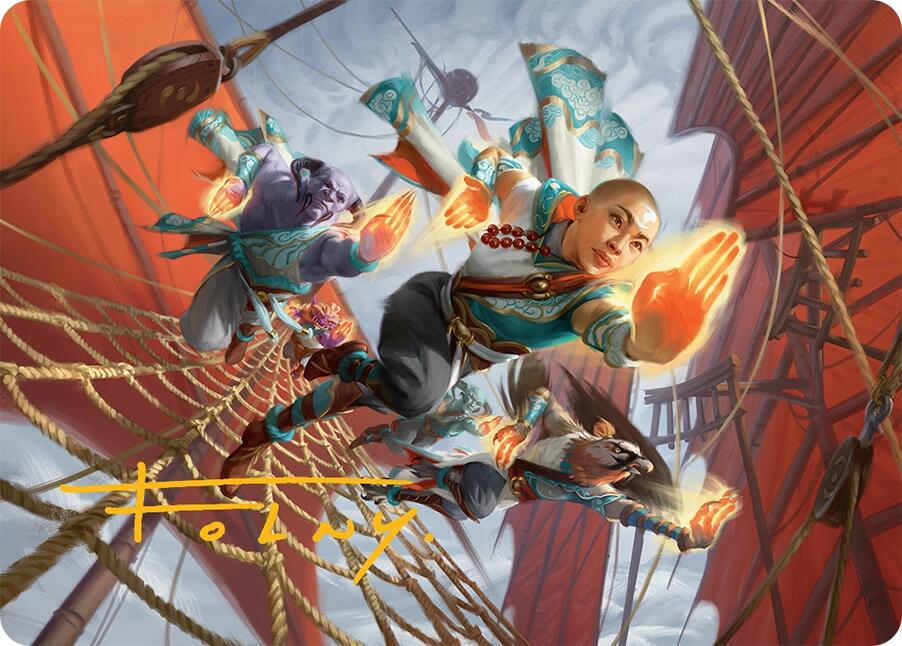 Aligned Heart Art Card (52/54) (Gold-Stamped Signature) [Tarkir: Dragonstorm Art Series] | Chromatic Games