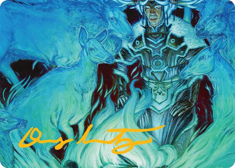 Unending Whisper Art Card (9/54) (Gold-Stamped Signature) [Tarkir: Dragonstorm Art Series] | Chromatic Games