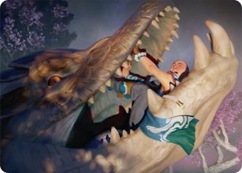 Jaws of Defeat Art Card (53/54) [Tarkir: Dragonstorm Art Series] | Chromatic Games