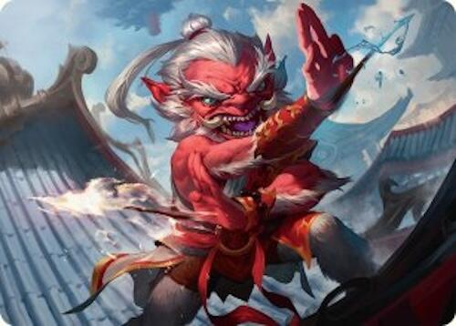 Devoted Duelist Art Card (15/54) [Tarkir: Dragonstorm Art Series] | Chromatic Games