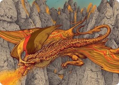 Magmatic Hellkite Art Card (34/54) [Tarkir: Dragonstorm Art Series] | Chromatic Games