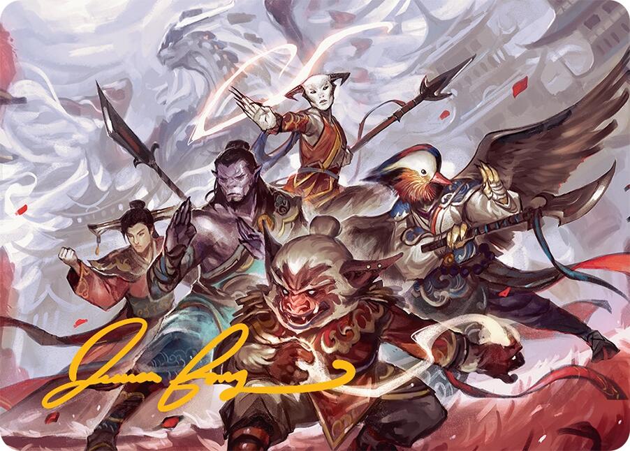 Will of the Jeskai Art Card (54/54) (Gold-Stamped Signature) [Tarkir: Dragonstorm Art Series] | Chromatic Games