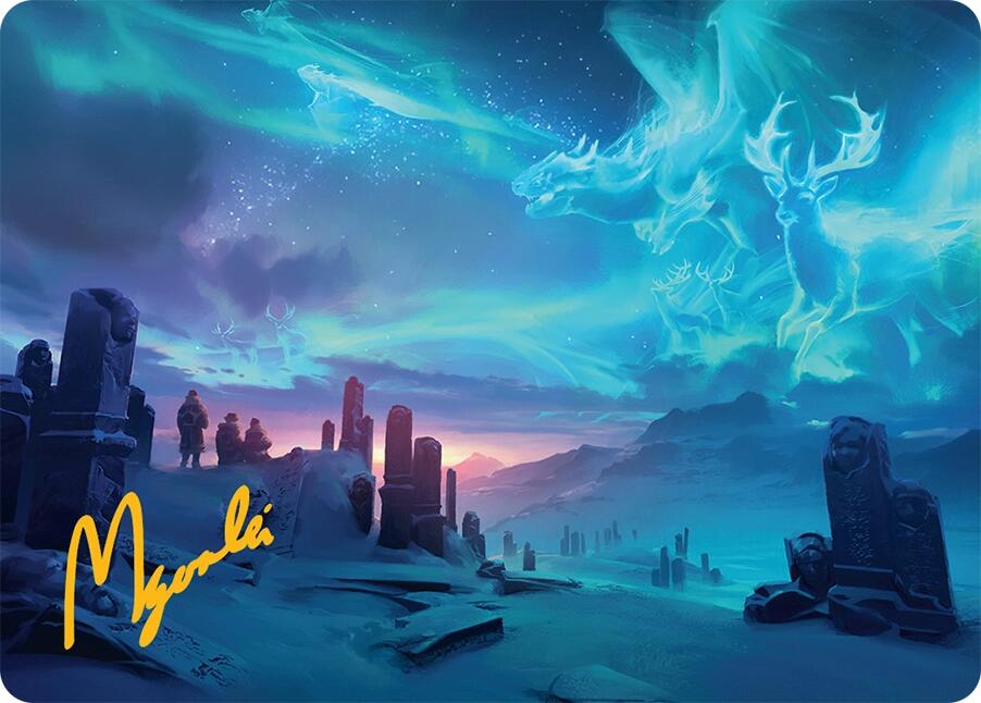 Auroral Procession Art Card (20/54) (Gold-Stamped Signature) [Tarkir: Dragonstorm Art Series] | Chromatic Games