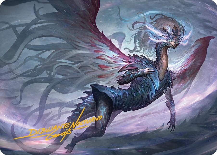 Shiko, Paragon of the Way Art Card (37/54) (Gold-Stamped Signature) [Tarkir: Dragonstorm Art Series] | Chromatic Games