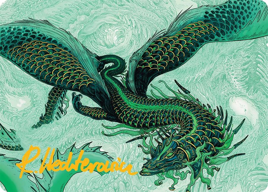 Teval, Arbiter of Virtue Art Card (38/54) (Gold-Stamped Signature) [Tarkir: Dragonstorm Art Series] | Chromatic Games