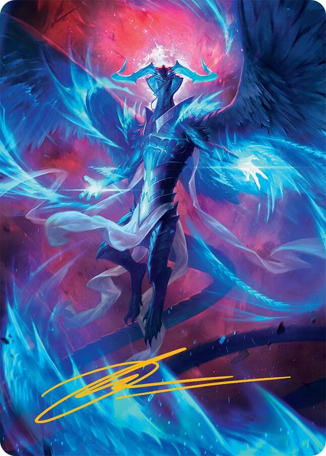 Ugin, Eye of the Storms Art Card (48/54) (Gold-Stamped Signature) [Tarkir: Dragonstorm Art Series] | Chromatic Games