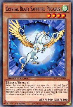 Crystal Beast Sapphire Pegasus [SGX1-ENF08] Common | Chromatic Games