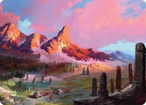 Rugged Highlands Art Card (29/54) [Tarkir: Dragonstorm Art Series] | Chromatic Games