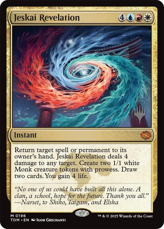 Jeskai Revelation [Tarkir: Dragonstorm Promos] | Chromatic Games