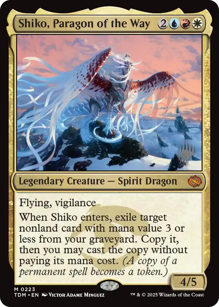 Shiko, Paragon of the Way [Tarkir: Dragonstorm Promos] | Chromatic Games
