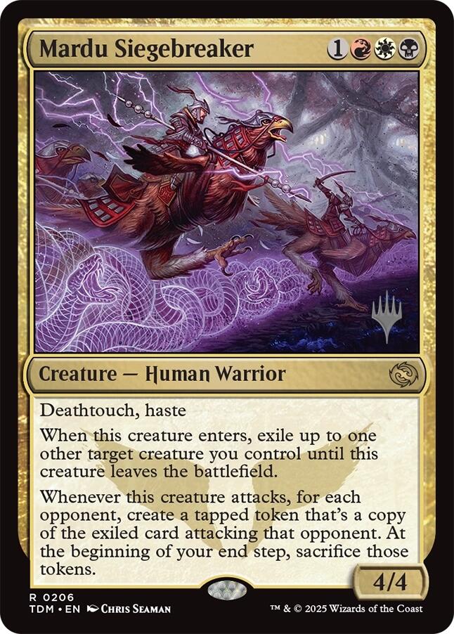 Mardu Siegebreaker [Tarkir: Dragonstorm Promos] | Chromatic Games