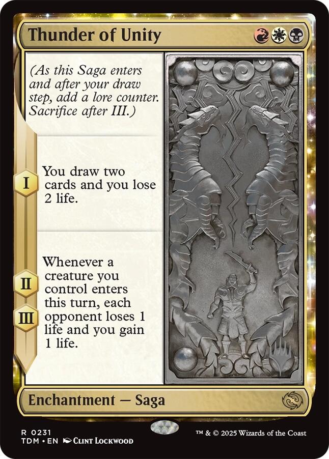 Thunder of Unity [Tarkir: Dragonstorm Promos] | Chromatic Games