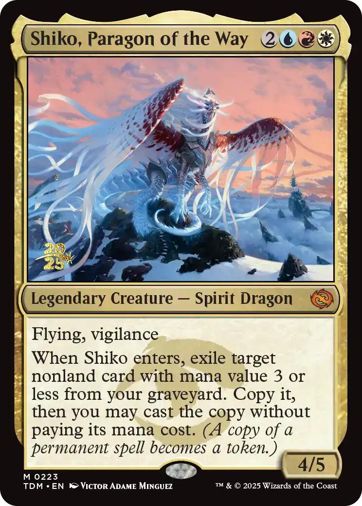 Shiko, Paragon of the Way [Tarkir: Dragonstorm Prerelease Promos] | Chromatic Games
