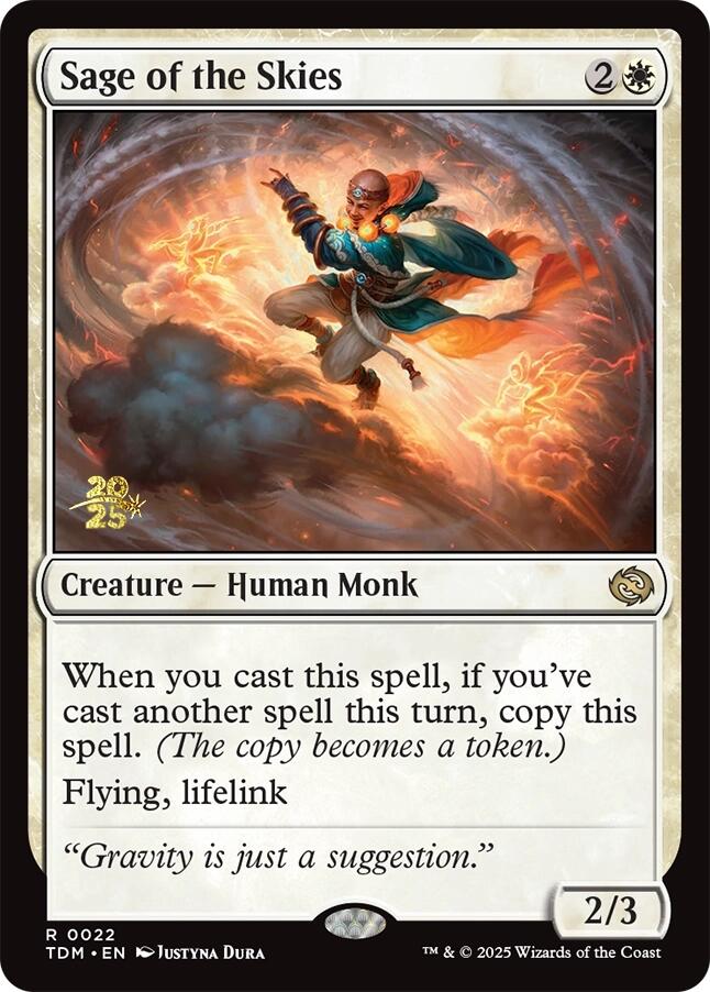 Sage of the Skies [Tarkir: Dragonstorm Prerelease Promos] | Chromatic Games