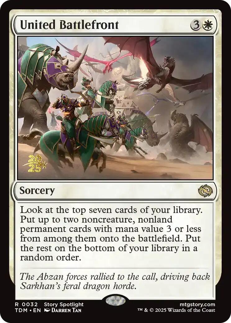 United Battlefront [Tarkir: Dragonstorm Prerelease Promos] | Chromatic Games