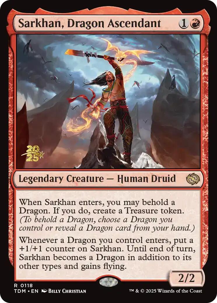 Sarkhan, Dragon Ascendant [Tarkir: Dragonstorm Prerelease Promos] | Chromatic Games