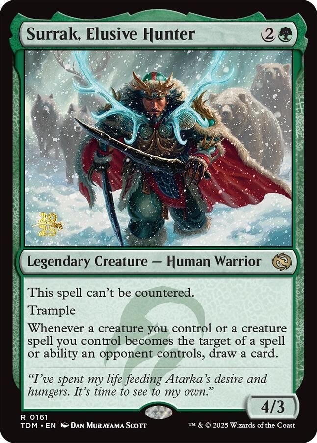Surrak, Elusive Hunter [Tarkir: Dragonstorm Prerelease Promos] | Chromatic Games