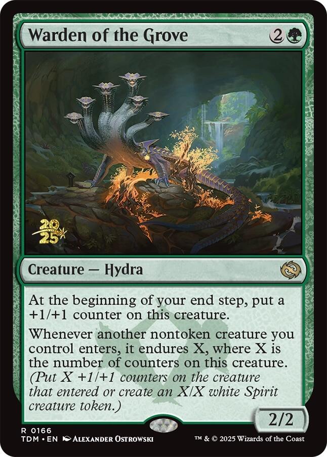 Warden of the Grove [Tarkir: Dragonstorm Prerelease Promos] | Chromatic Games