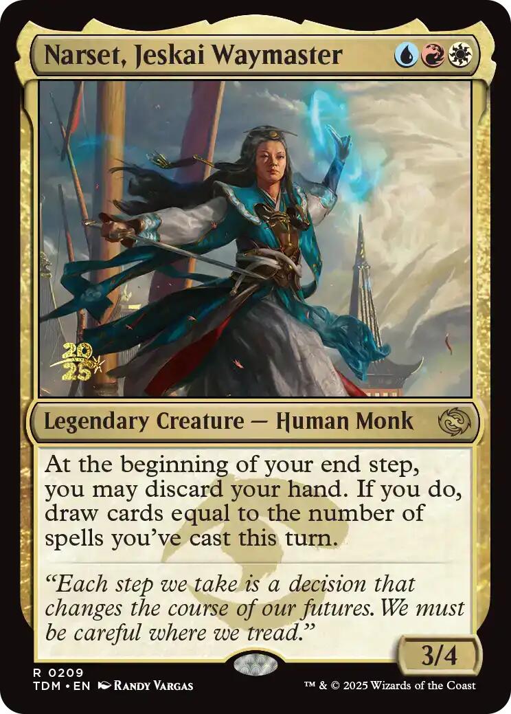 Narset, Jeskai Waymaster [Tarkir: Dragonstorm Prerelease Promos] | Chromatic Games