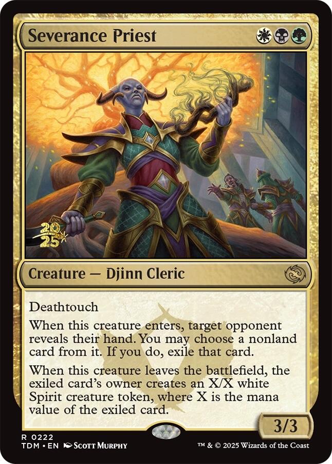 Severance Priest [Tarkir: Dragonstorm Prerelease Promos] | Chromatic Games