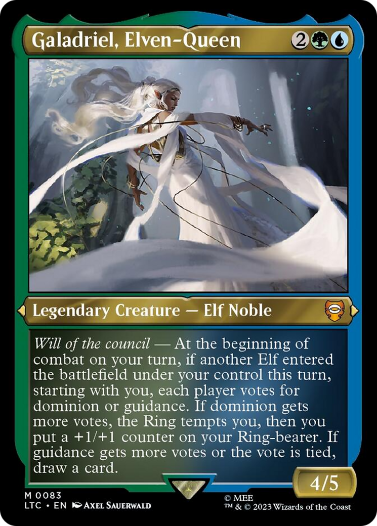 Galadriel, Elven-Queen (Display Commander) [The Lord of the Rings: Tales of Middle-Earth Commander] | Chromatic Games