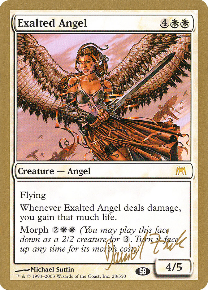 Exalted Angel (Daniel Zink) (SB) [World Championship Decks 2003] | Chromatic Games