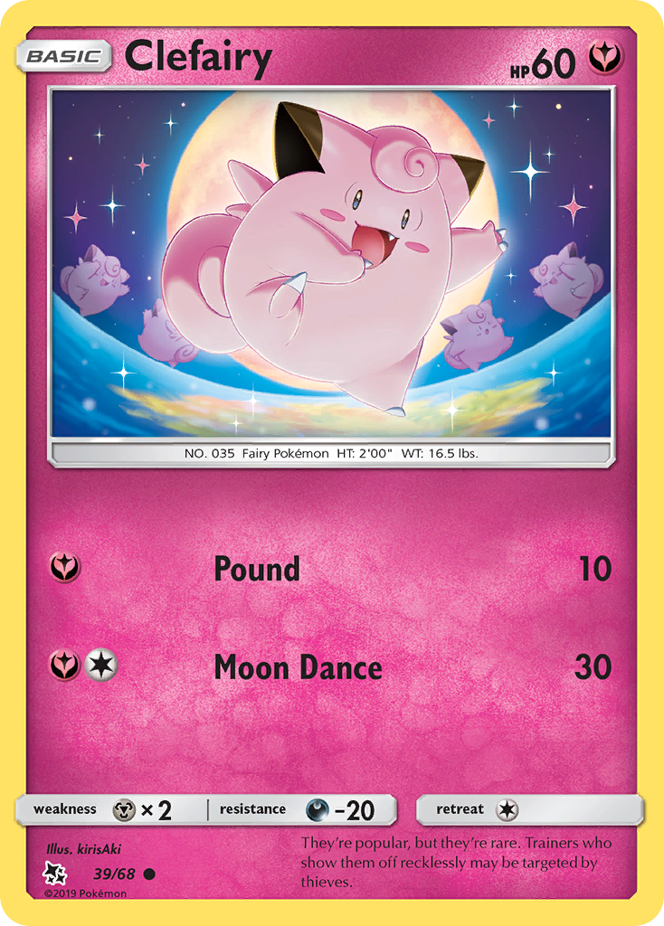 Clefairy (39/68) [Sun & Moon: Hidden Fates] | Chromatic Games