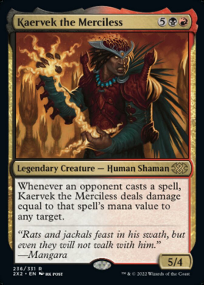 Kaervek the Merciless [Double Masters 2022] | Chromatic Games