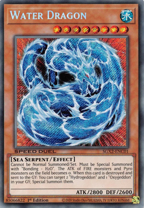 Water Dragon [SGX2-ENC01] Secret Rare | Chromatic Games