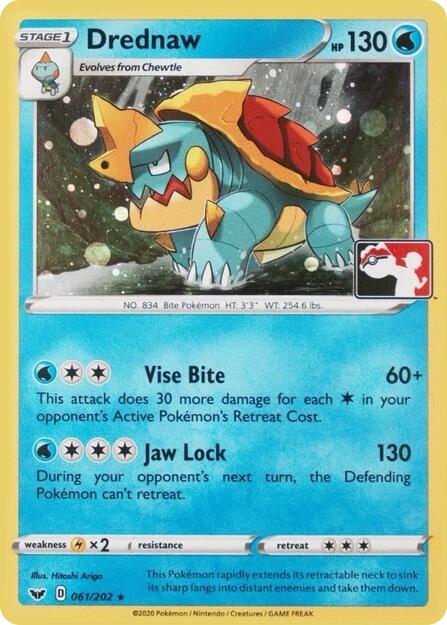 Drednaw (061/202) (Play Pokemon Promo) [League & Championship Cards] | Chromatic Games