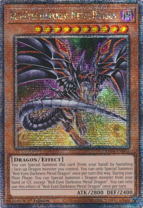 Red-Eyes Darkness Metal Dragon (Alternate Art) [RA04-EN003] Quarter Century Secret Rare | Chromatic Games