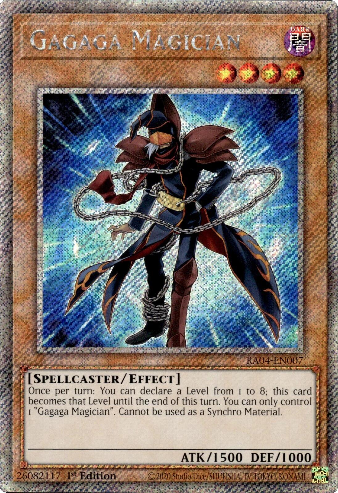 Gagaga Magician [RA04-EN007] Platinum Secret Rare | Chromatic Games