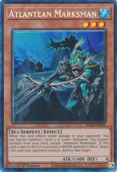 Atlantean Marksman [RA04-EN009] Prismatic Collector's Rare | Chromatic Games