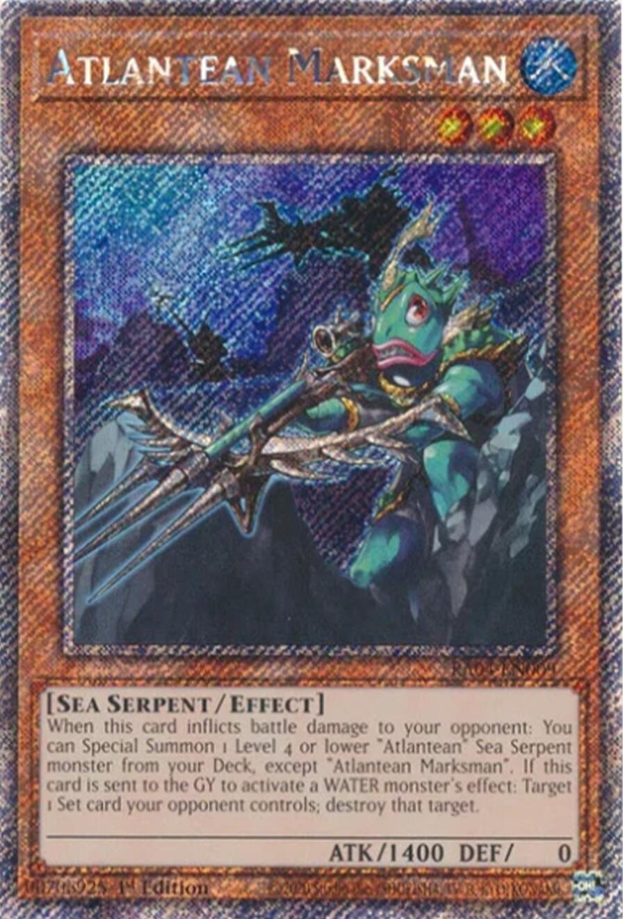 Atlantean Marksman [RA04-EN009] Platinum Secret Rare | Chromatic Games