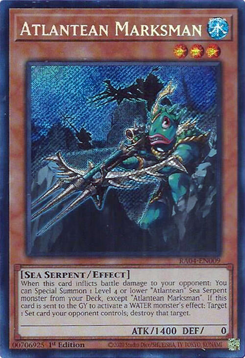 Atlantean Marksman [RA04-EN009] Secret Rare | Chromatic Games