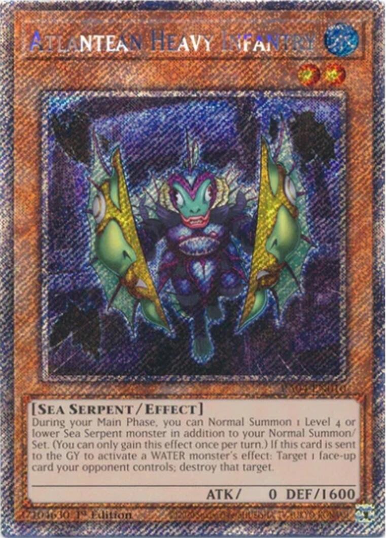 Atlantean Heavy Infantry [RA04-EN010] Platinum Secret Rare | Chromatic Games