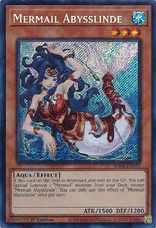 Mermail Abysslinde [RA04-EN011] Secret Rare | Chromatic Games