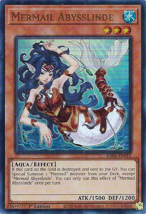 Mermail Abysslinde [RA04-EN011] Ultra Rare | Chromatic Games