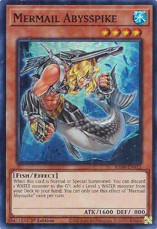 Mermail Abysspike [RA04-EN012] Super Rare | Chromatic Games